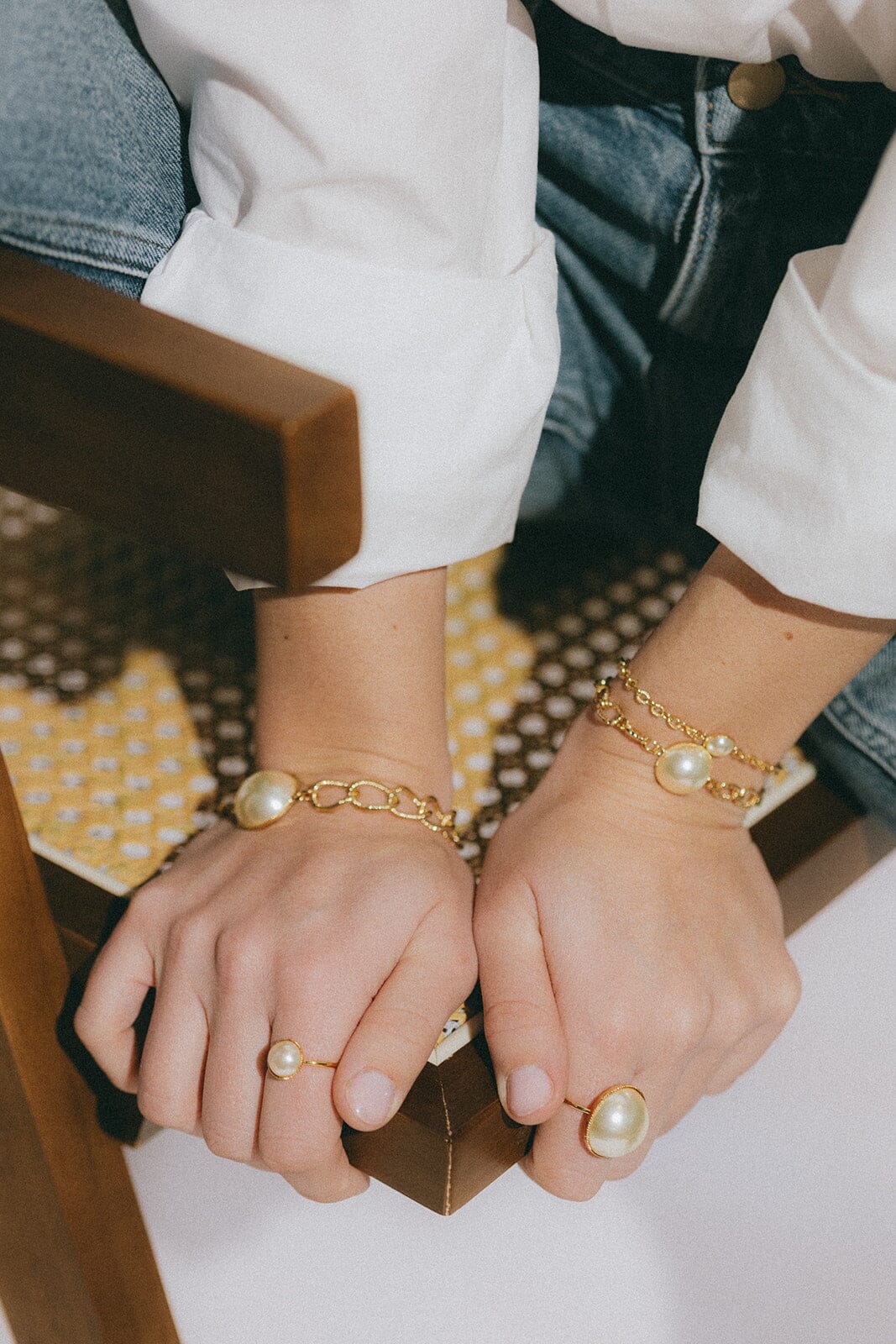 Mini Bracelet Nélya Argent Perle Bracelets Monsieur Simone