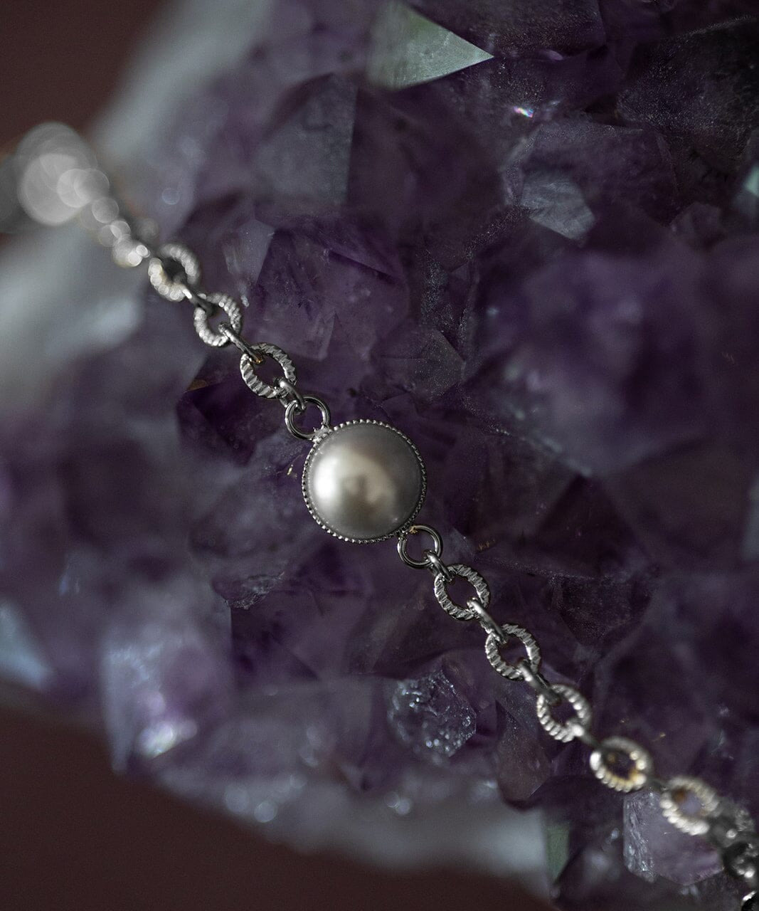 Mini Bracelet Nélya Argent Perle Bracelets Monsieur Simone