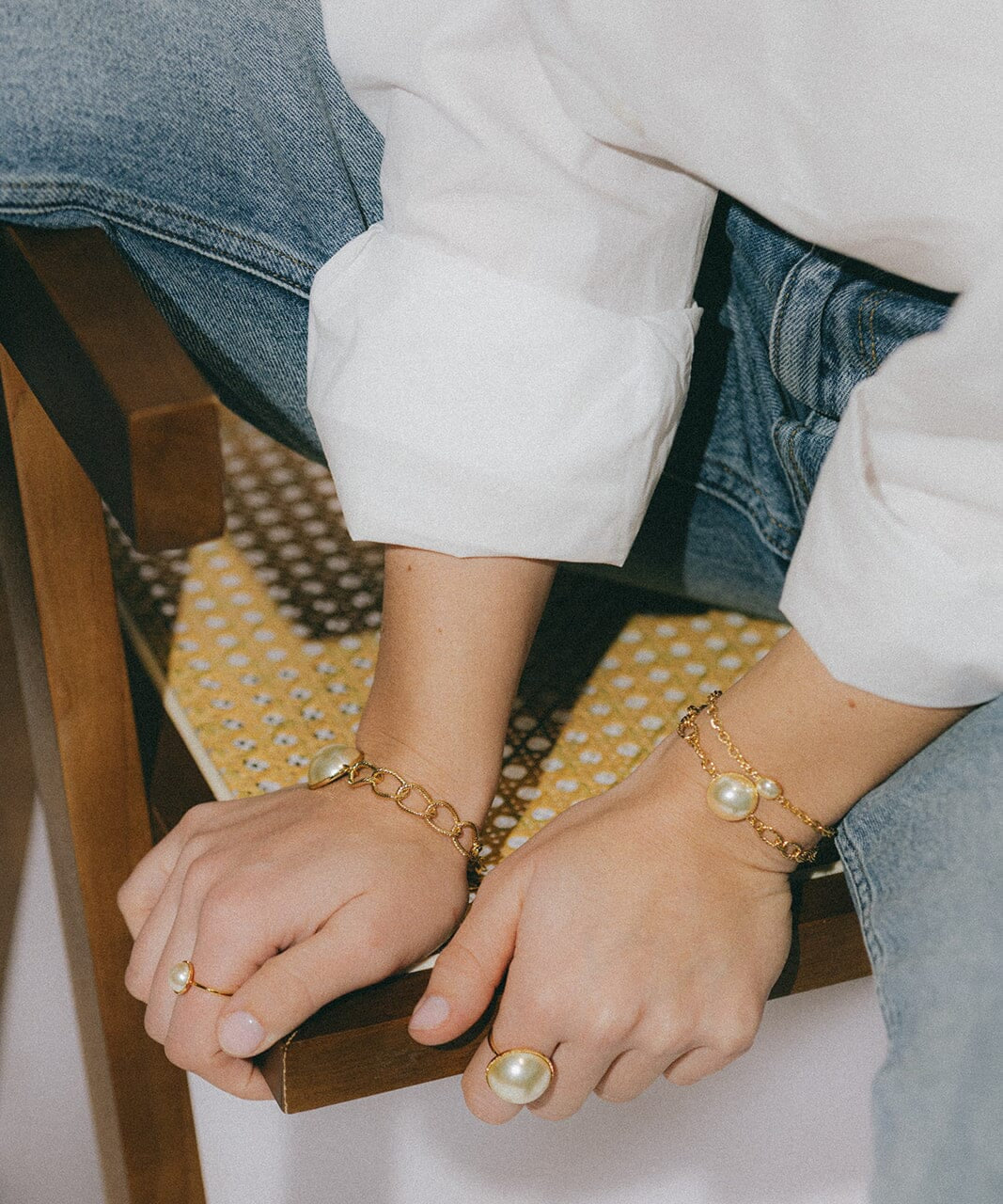 Mini Bracelet Nélya Argent Perle Bracelets Monsieur Simone