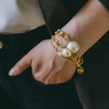 Mini Bracelet Nélya Or Perle Bracelets Monsieur Simone