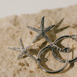 Mini Créoles Cléia Argent Étoiles Boucles d'Oreilles Monsieur Simone