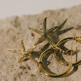 Mini Créoles Cléia Or Étoiles Boucles d'Oreilles Monsieur Simone