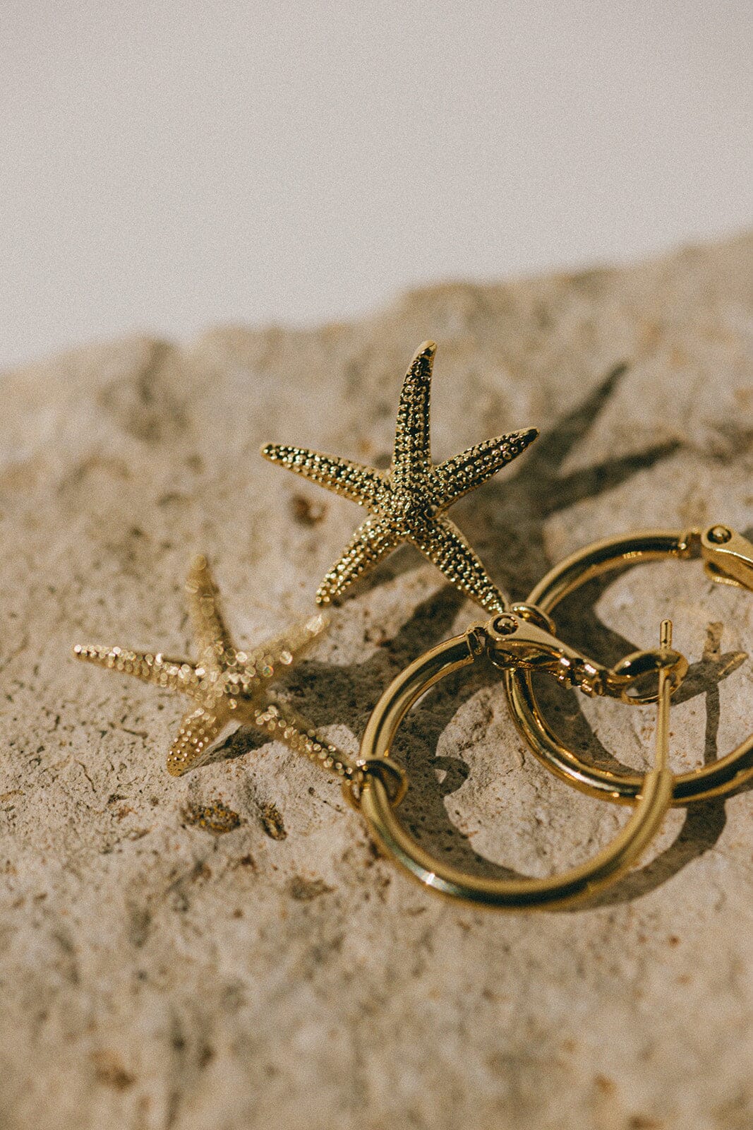 Mini Créoles Cléia Or Étoiles Boucles d'Oreilles Monsieur Simone