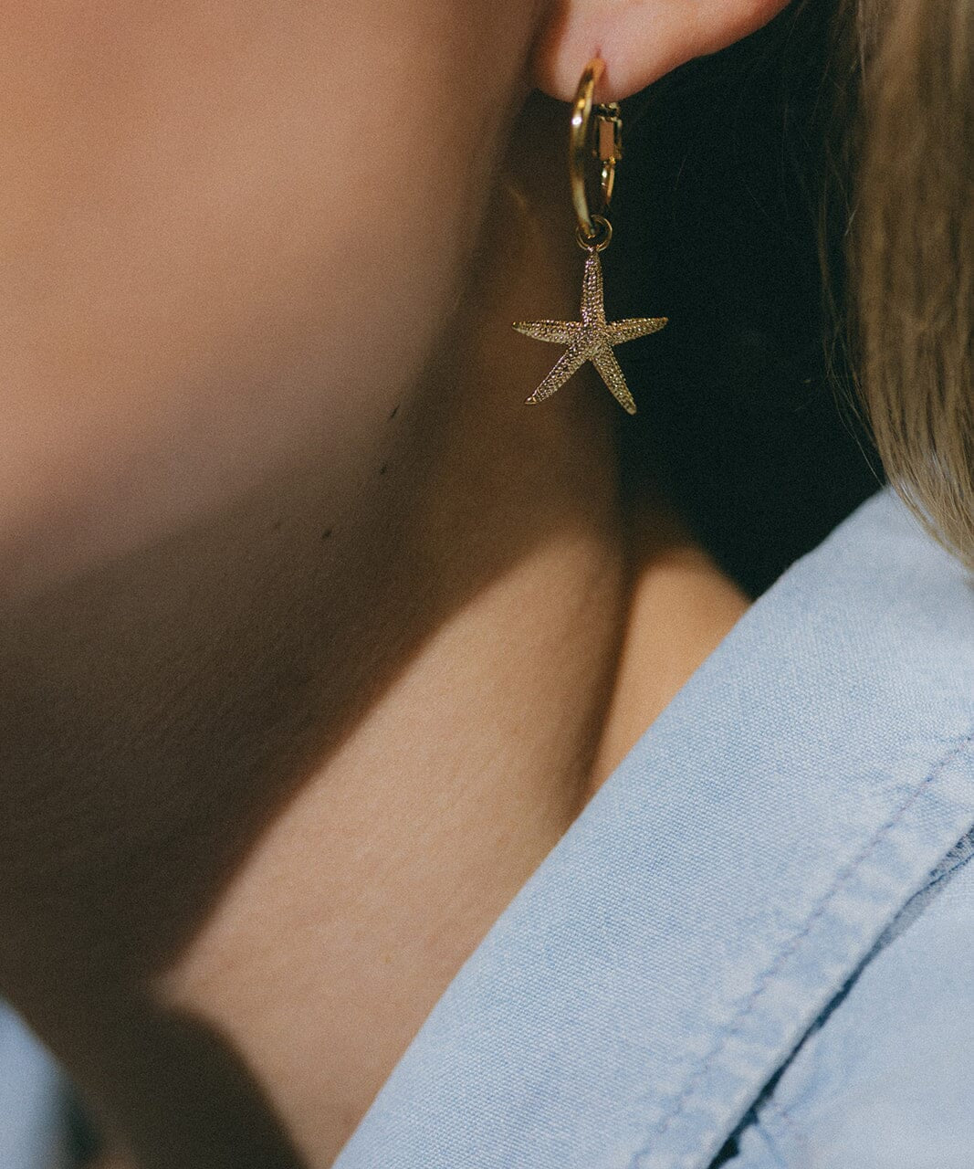 Mini Créoles Cléia Or Étoiles Boucles d'Oreilles Monsieur Simone