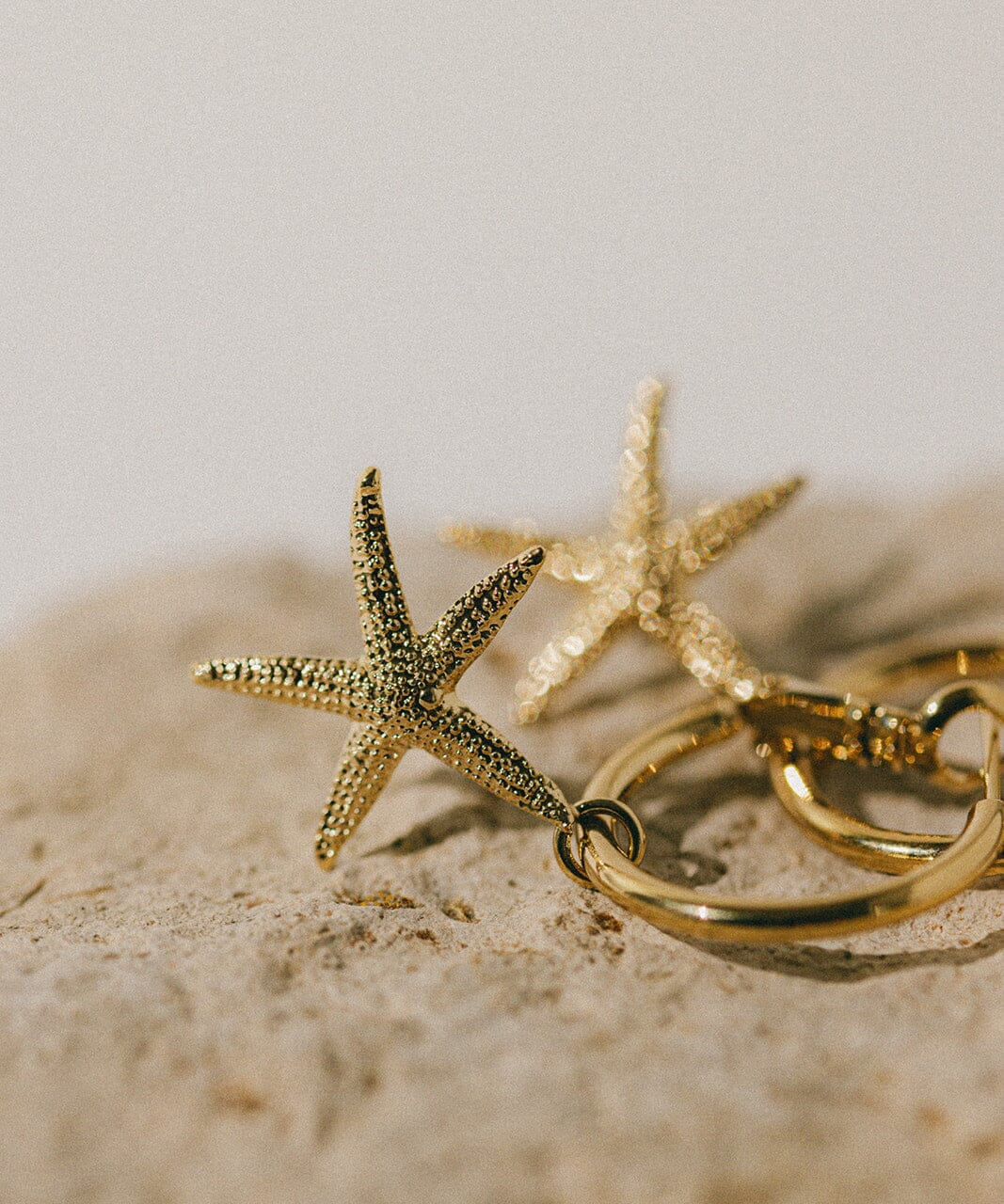 Mini Créoles Cléia Or Étoiles Boucles d'Oreilles Monsieur Simone