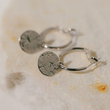 Mini Créoles Hestia Argent Ronds Martelés Boucles d'Oreilles Monsieur Simone