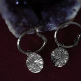 Mini Créoles Hestia Argent Ronds Martelés Boucles d'Oreilles Monsieur Simone