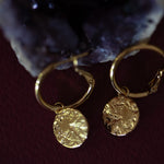 Mini Créoles Hestia Or Ronds Martelés Boucles d'Oreilles Monsieur Simone
