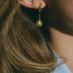 Mini Créoles Nélya Or Perles Boucles d'Oreilles Monsieur Simone