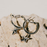 Mini Créoles Raoul Argent Étoiles Boucles d'oreilles Monsieur Simone