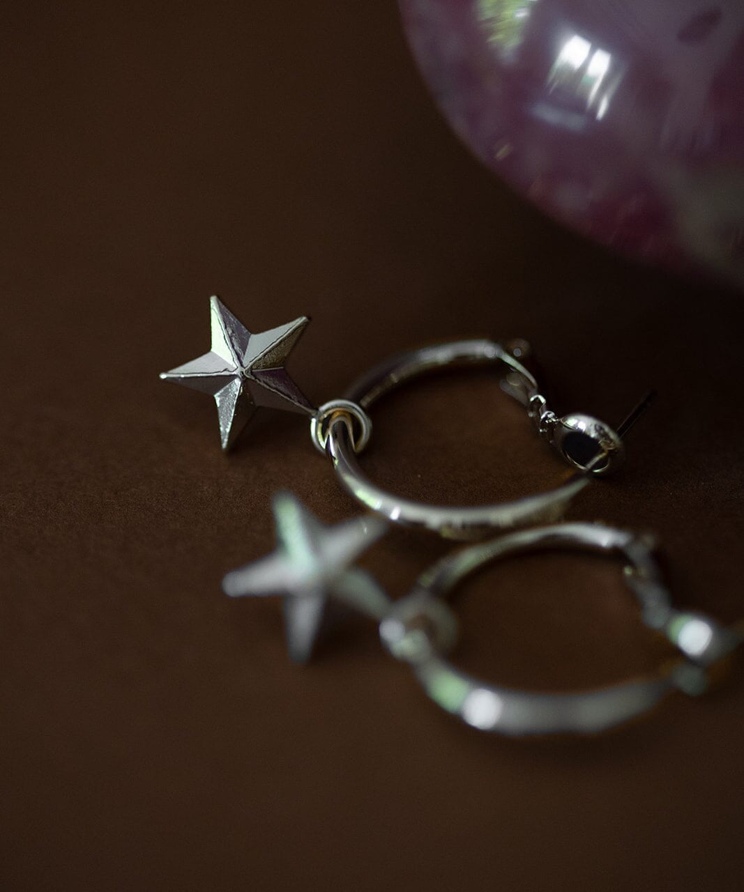 Mini Créoles Raoul Argent Étoiles Boucles d'oreilles Monsieur Simone