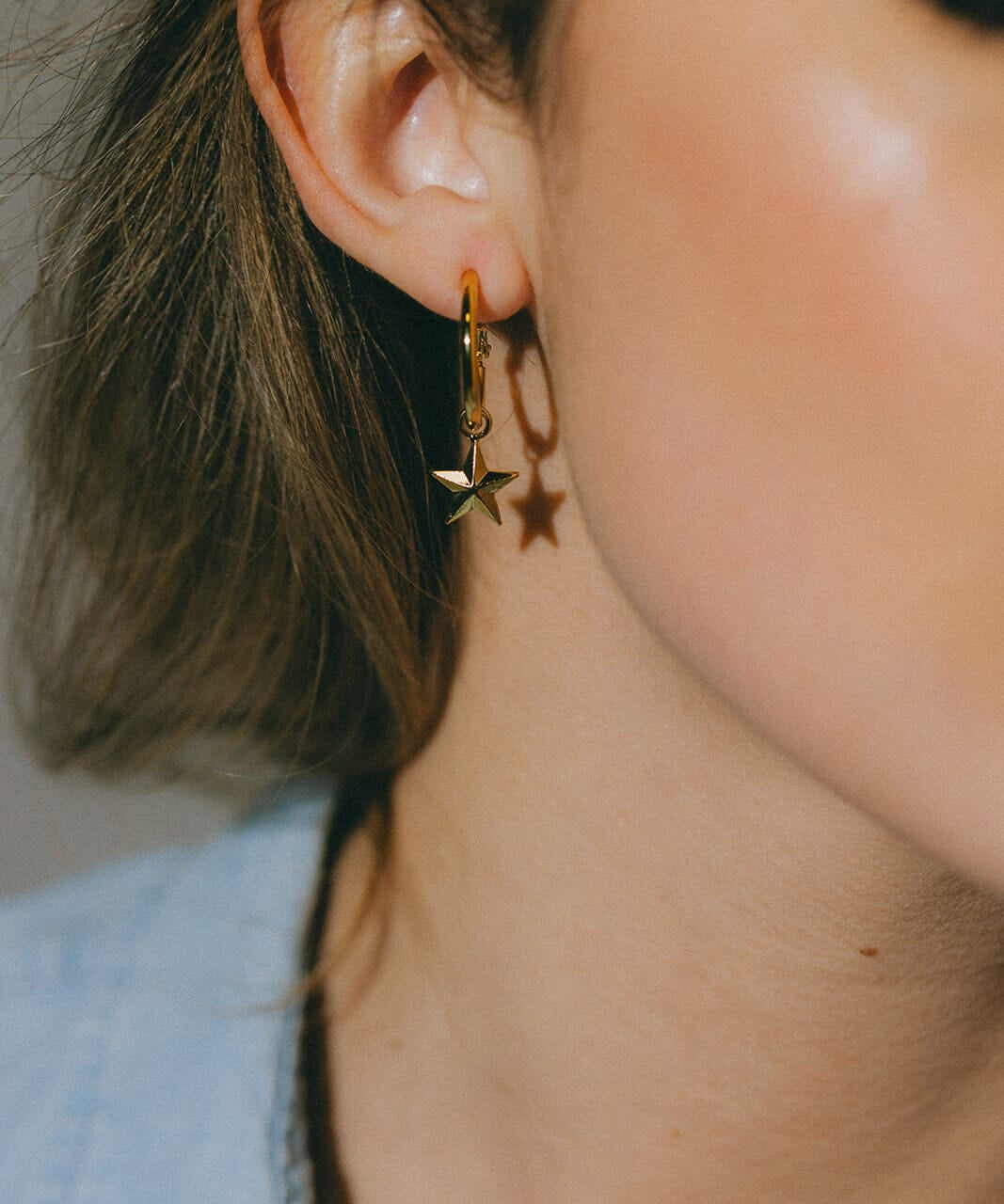 Mini Créoles Raoul Argent Étoiles Boucles d'oreilles Monsieur Simone