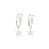 Mini Créoles Raoul Argent Étoiles Boucles d'oreilles Monsieur Simone