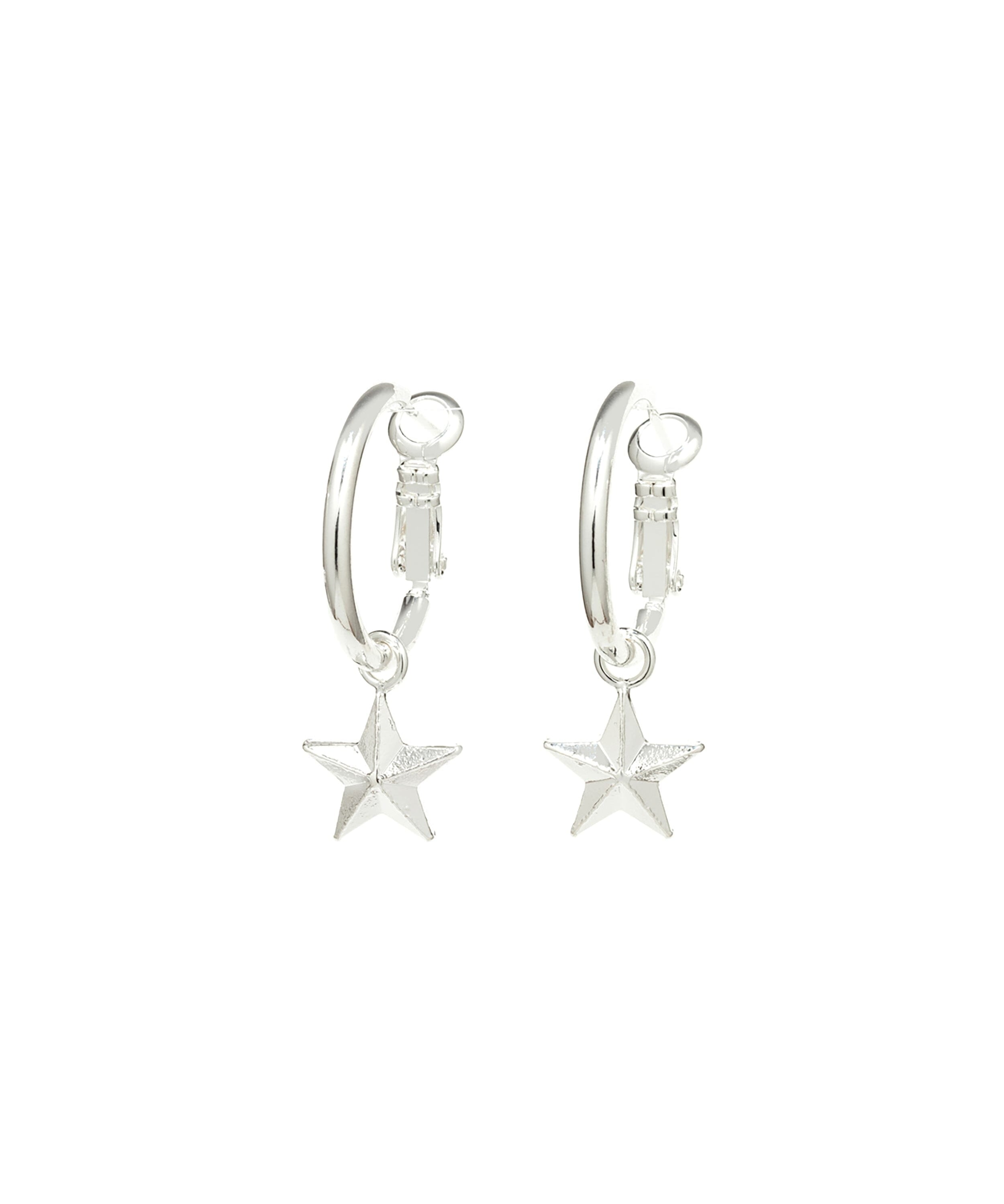 Mini Créoles Raoul Argent Étoiles Boucles d'oreilles Monsieur Simone