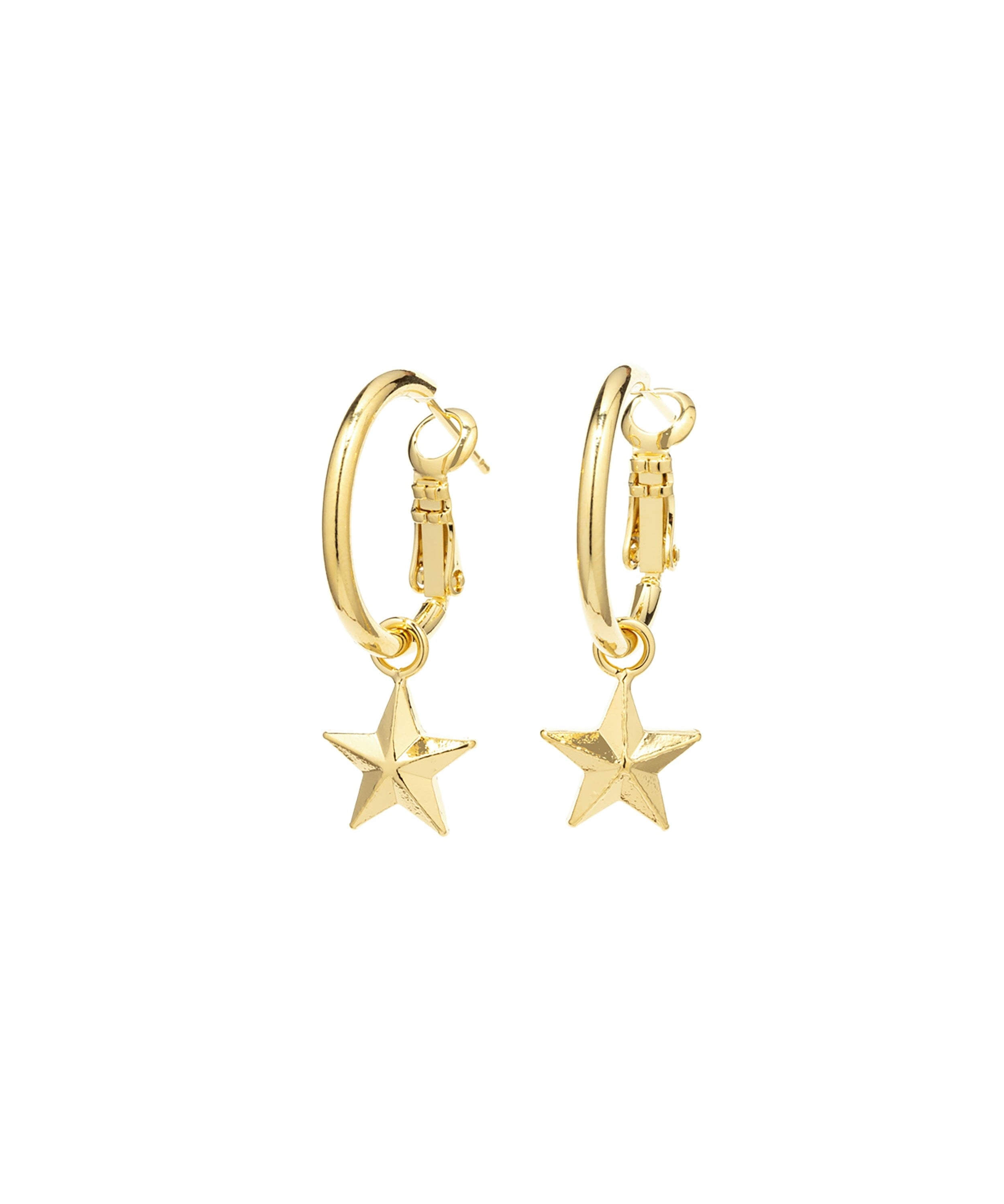 Mini Créoles Raoul Or Étoiles Boucles d'oreilles Monsieur Simone