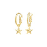 Mini Créoles Raoul Or Étoiles Boucles d'oreilles Monsieur Simone