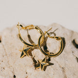 Mini Créoles Raoul Or Étoiles Boucles d'oreilles Monsieur Simone