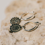 Mini Créoles Thémis Colombes Argent Boucles d'Oreilles Monsieur Simone