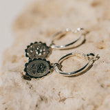 Mini Créoles Thémis Colombes Argent Boucles d'Oreilles Monsieur Simone