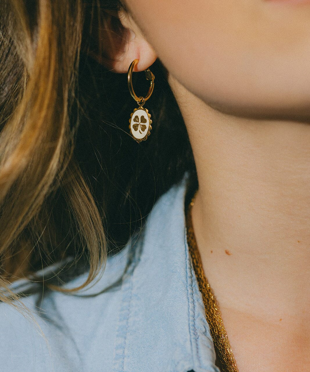 Mini Créoles Thémis Colombes Argent Boucles d'Oreilles Monsieur Simone