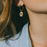 Mini Créoles Thémis Colombes Argent Boucles d'Oreilles Monsieur Simone