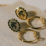 Mini Créoles Thémis Colombes Or Boucles d'Oreilles Monsieur Simone