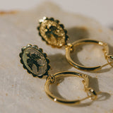 Mini Créoles Thémis Colombes Or Boucles d'Oreilles Monsieur Simone