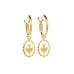 Mini Créoles Thémis Colombes Or Ivoire Boucles d'Oreilles Monsieur Simone