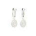 Mini Créoles Thémis Fleurs Argent Boucles d'Oreilles Monsieur Simone