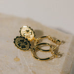 Mini Créoles Thémis Trèfles Or Boucles d'Oreilles Monsieur Simone