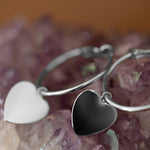 Petites Créoles Aphrodite Argent Coeur Boucles d'Oreilles Monsieur Simone