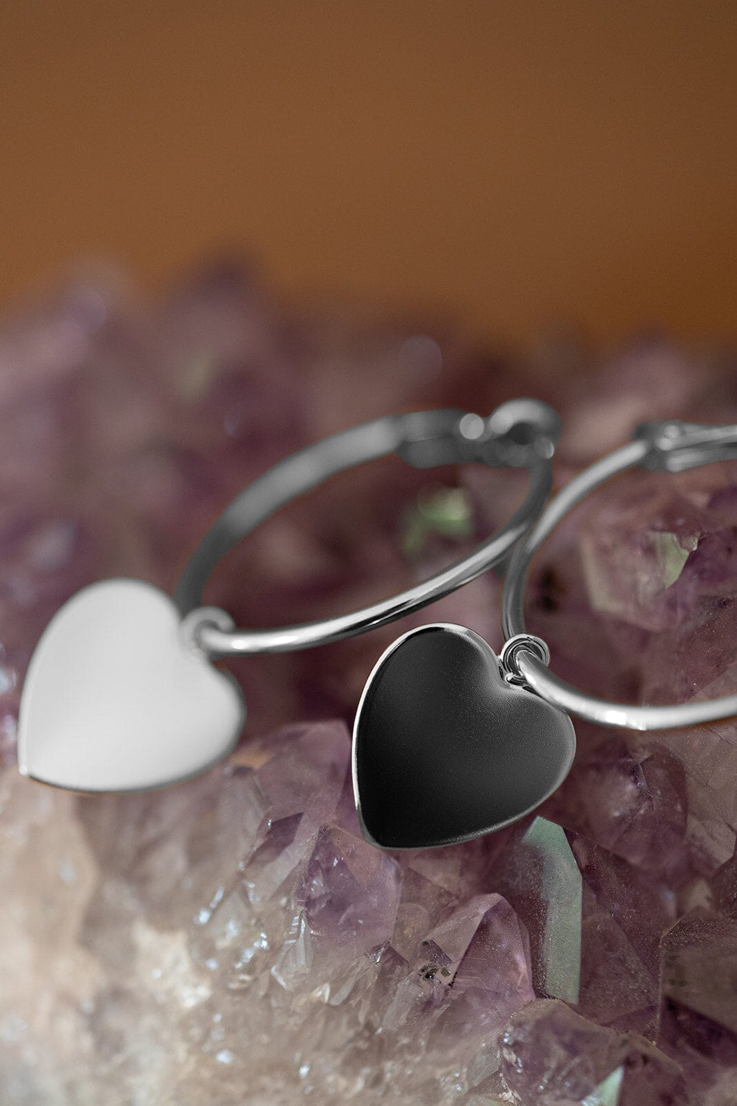 Petites Créoles Aphrodite Argent Coeur Boucles d'Oreilles Monsieur Simone