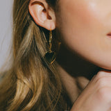 Petites Créoles Aphrodite Or Coeur Boucles d'Oreilles Monsieur Simone