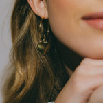 Petites Créoles Aphrodite Or Coeur Boucles d'Oreilles Monsieur Simone