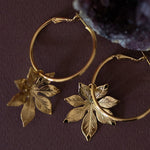 Petites Créoles Chloris Or Fleurs Boucles d'Oreilles Monsieur Simone