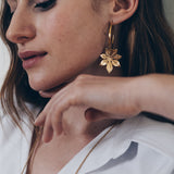 Petites Créoles Chloris Or Fleurs Boucles d'Oreilles Monsieur Simone