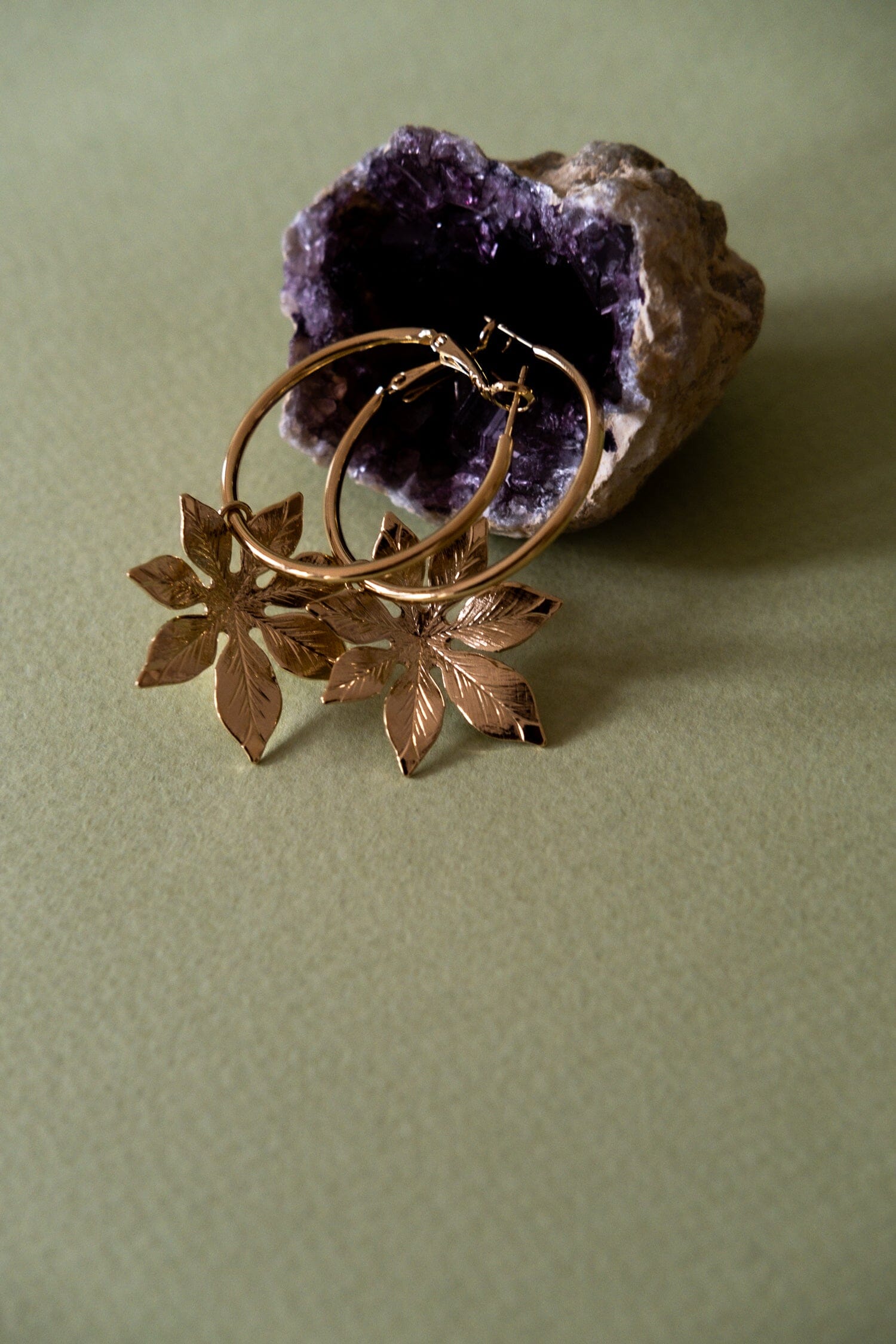 Petites Créoles Chloris Or Fleurs Boucles d'Oreilles Monsieur Simone