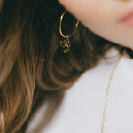 Petites Créoles Léon Argent Trèfles Boucles d'oreilles Monsieur Simone