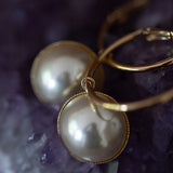 Petites Créoles Nélya Or Perles Boucles d'Oreilles Monsieur Simone