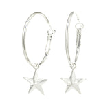 Petites Créoles Raoul Argent Étoiles Boucles d'oreilles Monsieur Simone
