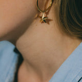 Petites Créoles Raoul Argent Étoiles Boucles d'oreilles Monsieur Simone