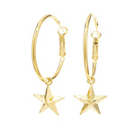 Petites Créoles Raoul Or Étoiles Boucles d'oreilles Monsieur Simone