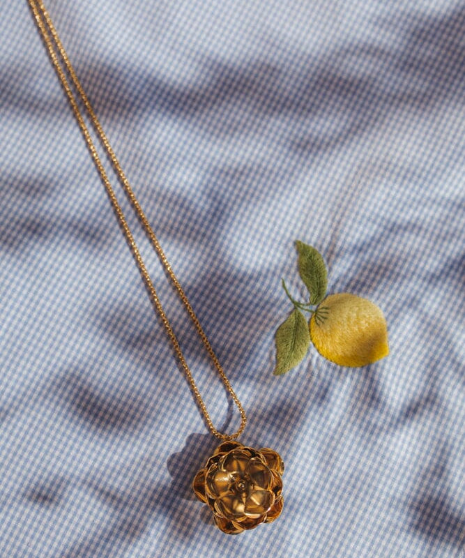Sautoir Aglaé Or Fleur Colliers Monsieur Simone