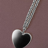 Sautoir Aphrodite Argent Coeur Colliers Monsieur Simone