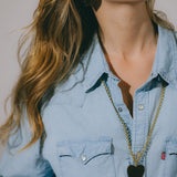 Sautoir Aphrodite Argent Coeur Colliers Monsieur Simone