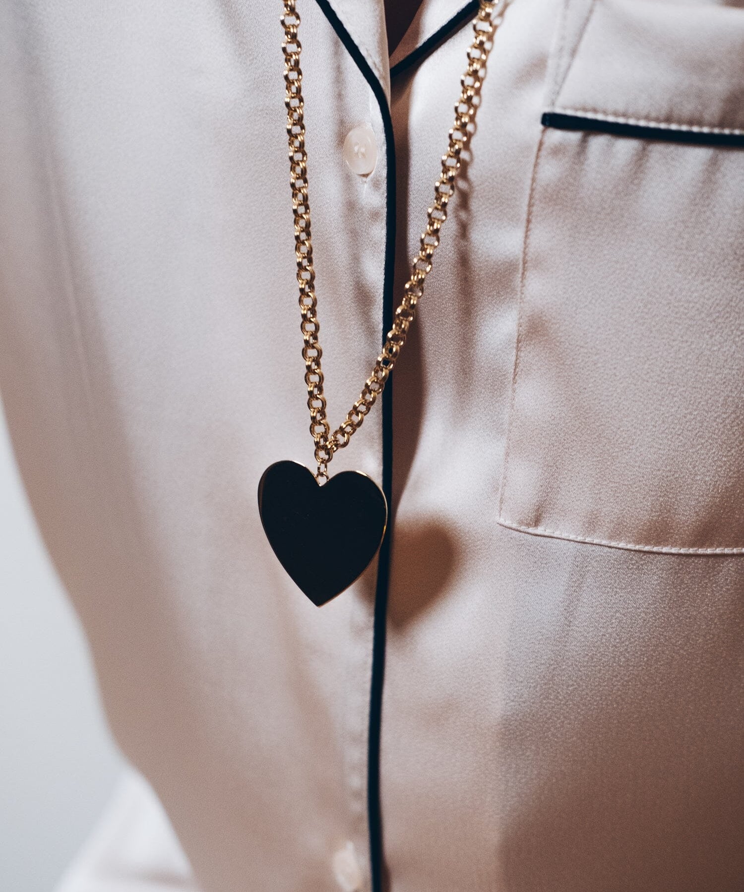 Sautoir Aphrodite Or Coeur Colliers Monsieur Simone