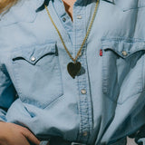 Sautoir Aphrodite Or Coeur Colliers Monsieur Simone