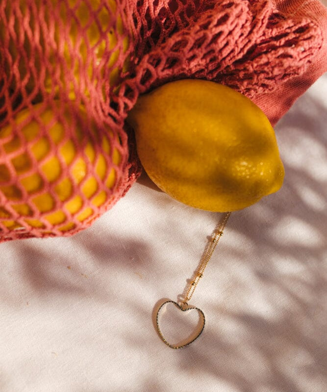 Sautoir Aura Or Coeur Colliers Monsieur Simone