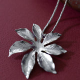 Sautoir Chloris Argent Fleur Colliers Monsieur Simone