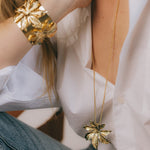 Sautoir Chloris Or Fleur Colliers Monsieur Simone